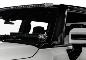 Hummer EV Light Mount Brackets - A-Pillar / Hood - ORACLE Lighting - Black - `22-`24 Hummer EV Light Mount Brackets - A-Pillar / Hood - ORACLE Lighting - Black - `22-`24